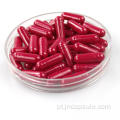 Cápsula vazia de gelatina de cor roxa